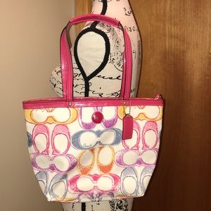 Multicolored Poppy C Coach Bag